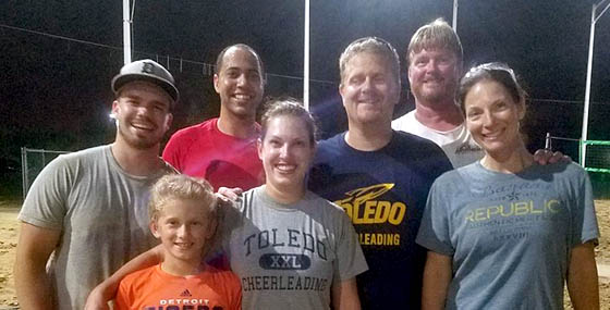 Engineering Alumni Affiliate members at the annual volleyball tournament 