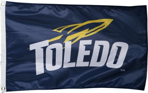Flag with the Rocket logo