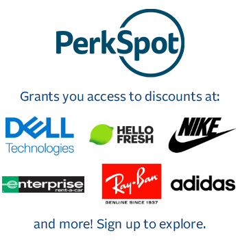 Logos of retailers that offer discounts through Perkspot